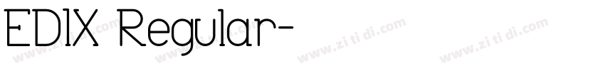 EDIX Regular字体转换